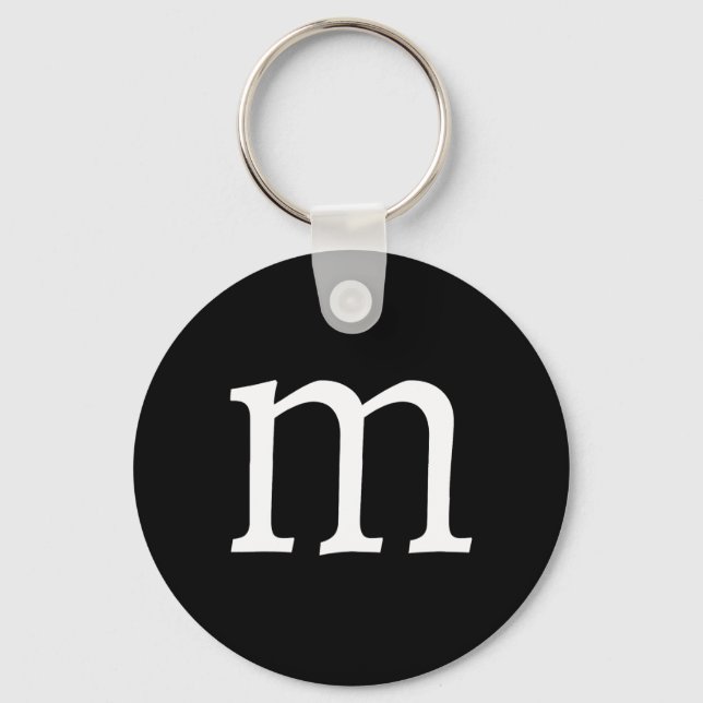 Fun Letter M Halloween Costumes  Key Ring (Front)
