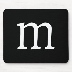 Fun Letter m Halloween Costumes Mouse Pad
