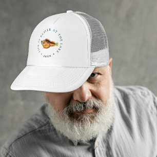 Fun Life is Better at the Lake Simple Fish Retire Trucker Hat