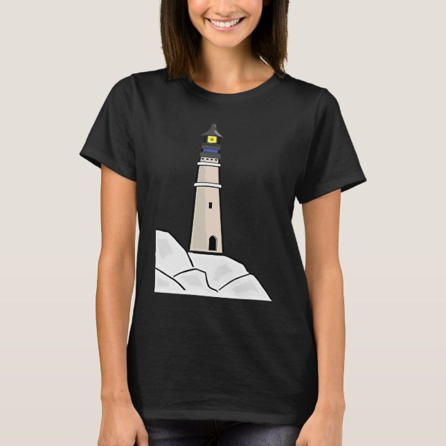 FUN LIGHTHOUSE TEE LIGHTHOUSE BUILDING THE LIGHT O (Front)