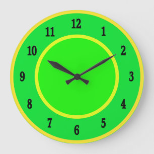 Fun Lime and Lemon Wall Clock