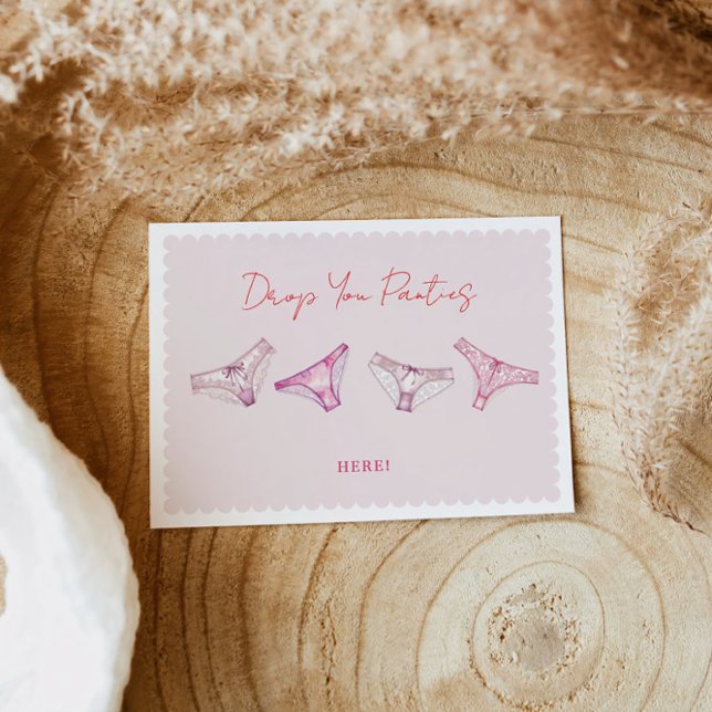 Fun Lingerie Shower Bachelorette Panty Game Sign (Creator Uploaded)