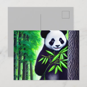 Fun Little Panda Bear Postcard
