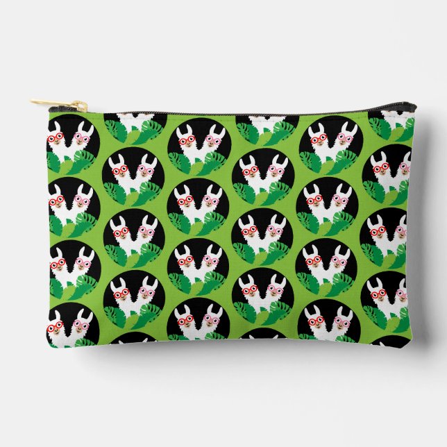 Fun Llama Alpaca Accessories Accessory Pouch (Front)