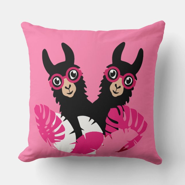 Fun Llama Alpaca Accessories Cushion (Front)