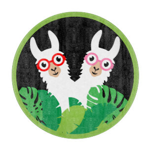 Fun Llama Alpaca Accessories Cutting Board