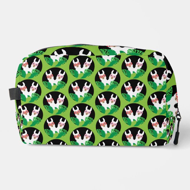 Fun Llama Alpaca Accessories Dopp Kit (Front)