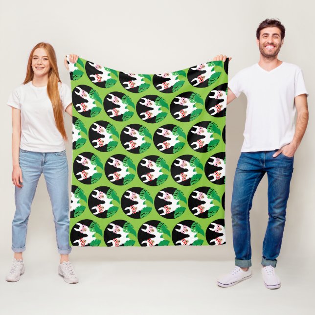 Fun Llama Alpaca Accessories Fleece Blanket (In Situ)
