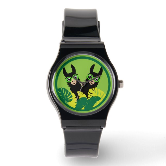 Fun Llama Alpaca Best Friends Watch (Front)