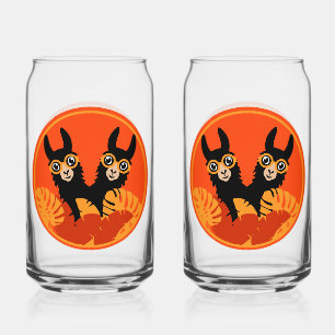Fun Llama Alpaca Home And Living Can Glass