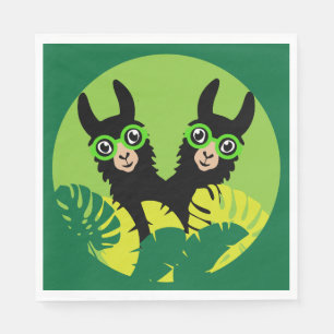 Fun Llama Alpaca Home And Living Napkin