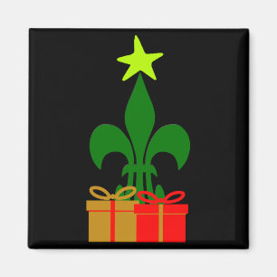 Fun Louisiana Christmas Tree Cajun New Orleans Magnet