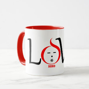 Fun Love design character with xoxo Mug