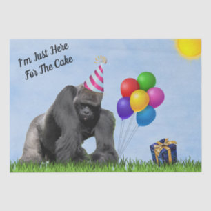 Fun Loving Birthday Gorilla - Tissue Paper