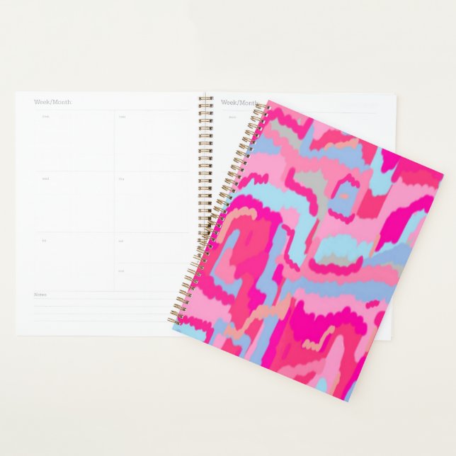 Fun Magenta Abstract Planner (Display)