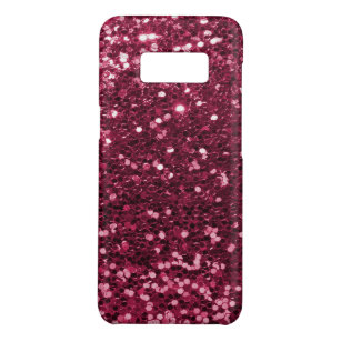 Fun Magenta Pink Faux Glitter Sparkle Print Case-Mate Samsung Galaxy S8 Case