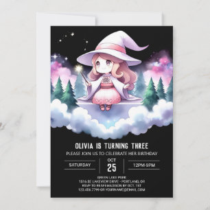 Fun Magical Wizard Birthday Invitation