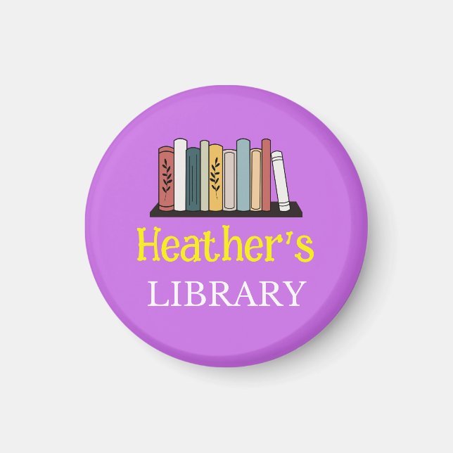 FUN! Magnet - Library -  Personalised - Add Name (Front)