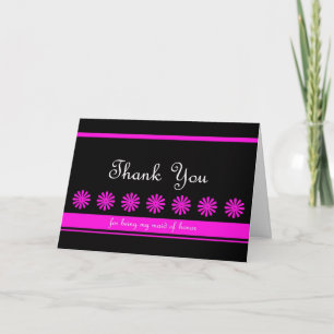 Fun Maid of Honour Thank You Card