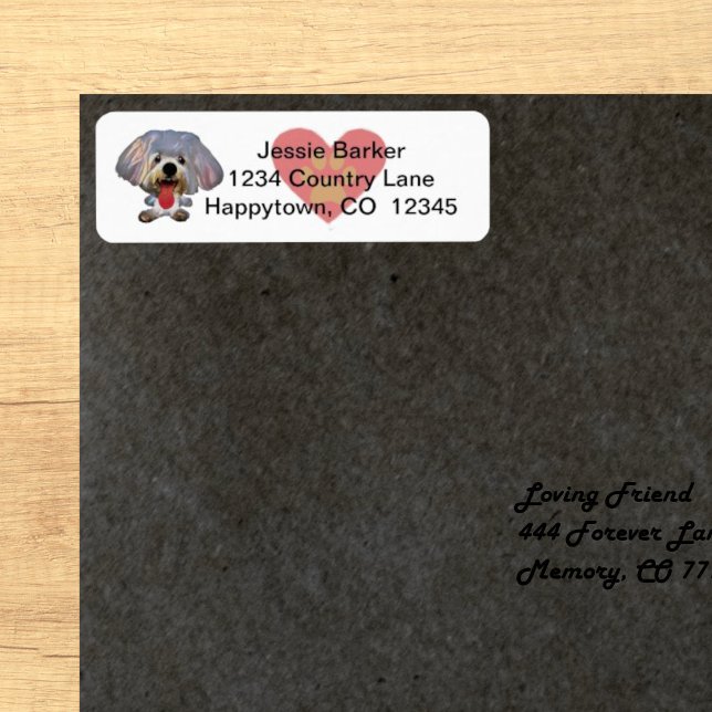 Fun Maltese Dog Return Address Label (Creator Uploaded)