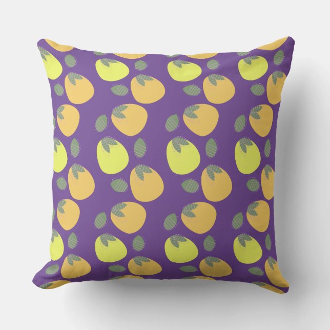Fun Mango Orange Yellow Fruit Cushion (Front)