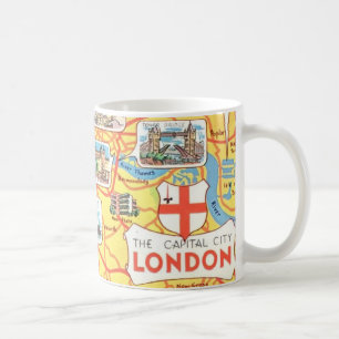 Fun Map of London England Mug