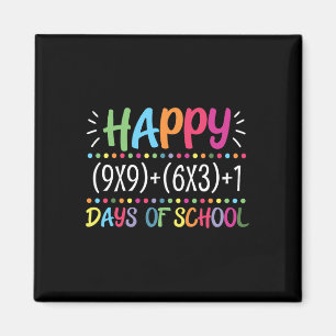 Fun Math Teacher 100th Day Math Formula 100 Days O Magnet