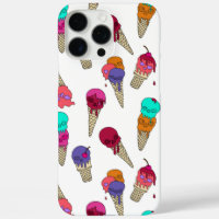 Fun Melty Summer Goth Skull Ice Cream weird white