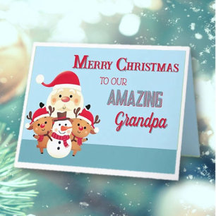 Fun! Merry Christmas Grandpa Card