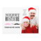 Fun Merry Christmas Moustache Photo Card Newlyweds