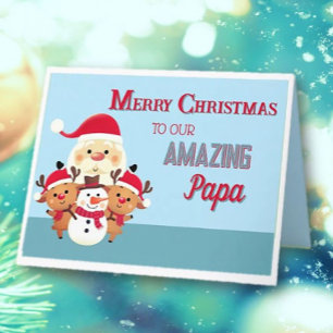 Fun! Merry Christmas Papa  Card