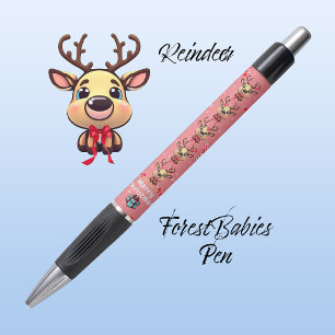 Fun Merry Christmas Reindeer Xmas Deer Pink 🦌✨