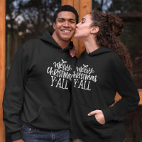 Fun Merry Christmas y’all White Typography