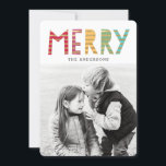 Fun Merry Holiday Photo Card<br><div class="desc">Celebrate the season with this modern and stylish holiday card from Berry Berry Sweet. Matching items and more design options are available at our store: www.berryberrysweet.com</div>