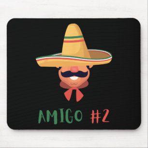 Fun Mexican Amigo #2 Group Matching Diy Halloween  Mouse Pad