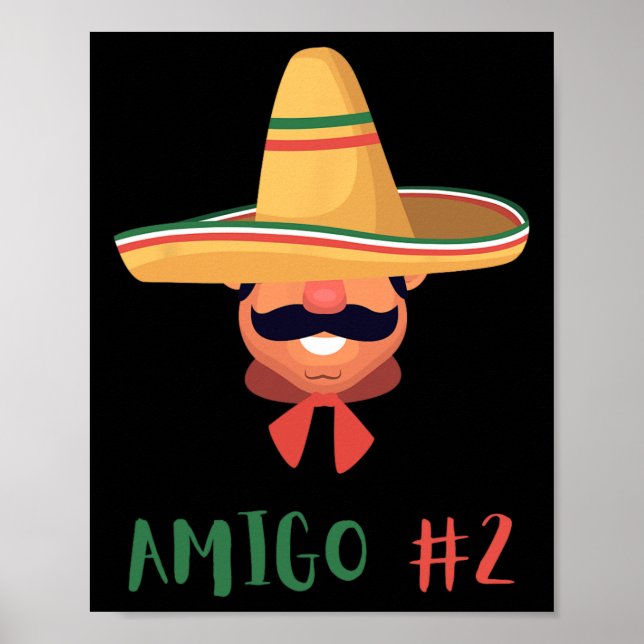 Fun Mexican Amigo #2 Group Matching Diy Halloween  Poster (Front)