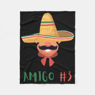Fun Mexican Amigo #3 Group Matching Diy Halloween Fleece Blanket