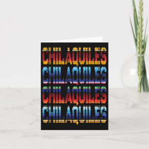 Fun Mexican Food Chilaquiles Fiesta Cinco De Mayo Card