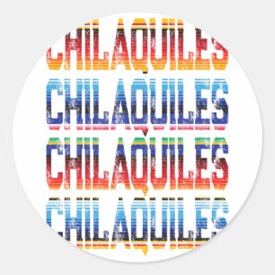 Fun Mexican Food Chilaquiles Fiesta Cinco De Mayo Classic Round Sticker