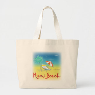 Fun Miami Beach, FL Large Tote Bag