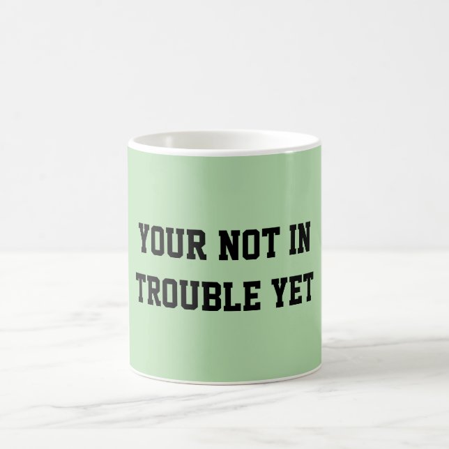 Fun Mint Green Sarcastic quote for teachers Coffee Mug (Center)