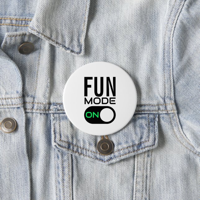 Fun Mode On. Personalise Button (In Situ)