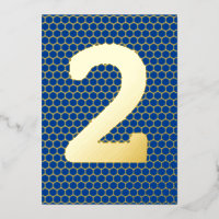 Fun Modern Custom Gold Pressed Birthday Foil Invit