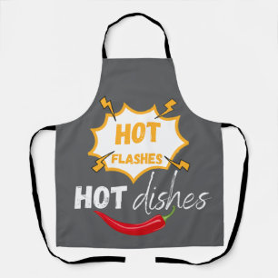 Fun Modern Hot Flashes Hot Dishes Apron