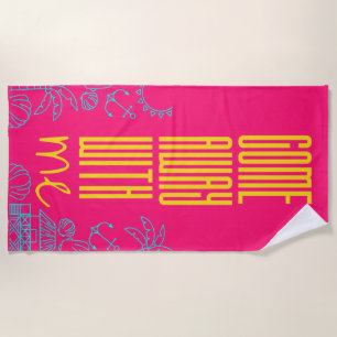 Fun Modern Stylish Summer Beach Towel