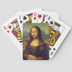 Fun Mona Lisa Art Smoking Cigar Smoker Playing Cards