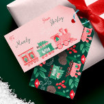 Fun Monogram Vintage Train Christmas Tree Delivery Gift Tags<br><div class="desc">All aboard the North Pole Express! Elevate your holiday spirit with our whimsical Christmas tree delivery collection. From stunning holiday cards to festive wrapping paper, we've got everything you need to make your gifts shine like never before. Spread the joy this season and explore the magic of our festive collection!...</div>