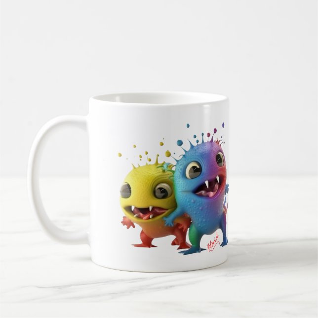 Fun Monster Doll - AI Coffee Mug (Left)