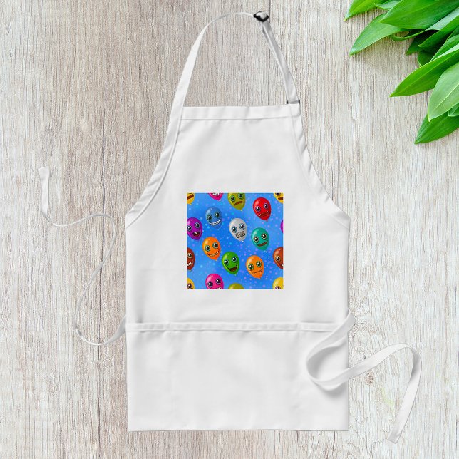 Fun Monster Face Balloons Standard Apron (Creator Uploaded)