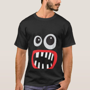 Fun Monster Face Men's Women's Costume Halloween V T-Shirt